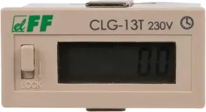 Цифровой счетчик моточасов F&F CLG-13T 110-240В AC/DC 6 разрядов для установки на панель