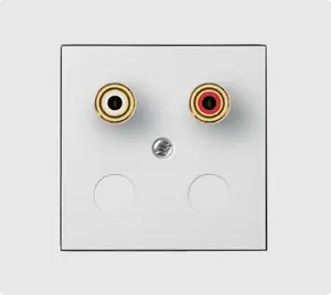 Elektro-Plast Vestra Single Speaker Socket, Flush-Mounted, IP20, White