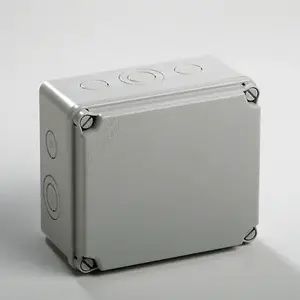 PCE LIGHT Junction Box, Screw-Mounted, 180x155x95mm, 10 Cable Entries, IP67