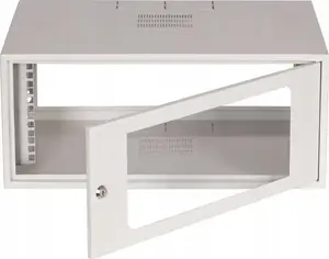 Sabaj SIMPLE 19-inch Wall-Mounted Rack Cabinet 4U 555x400mm IP20 with Glass Door RAL 7035