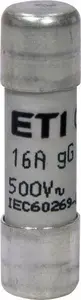 Цилиндрическая плавкая вставка ETI CH10x38 gG 16A 500V
