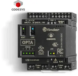 Программируемое логическое реле Finder CODESYS ADVANCED 12-24В DC с интерфейсами RJ45, MODBUS TCP/IP и RS485