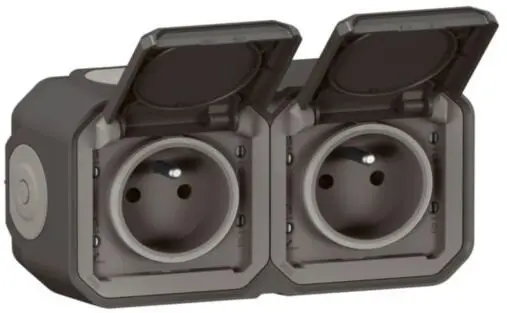 Двойная розетка Legrand 069788L Plexo 55 Photo 2
