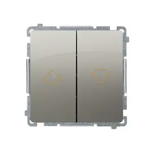 Kontakt-Simon BMZ1.01/29 Shutter Switch, 10A 250V, Satin Steel