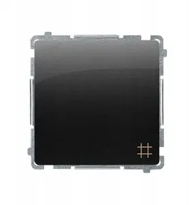 Kontakt-Simon Basic Cross Switch Module 10AX 250V with Screw Terminals, Black