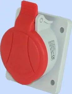 Elektromet leņķa paneļa kontaktligzda 5P 16A 400V