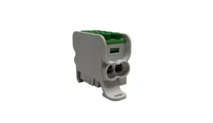 MOREK HLAK25 Distribution Block 1P Green, 2xAl/Cu 25mm² + 16mm², 1000VAC/1500VDC
