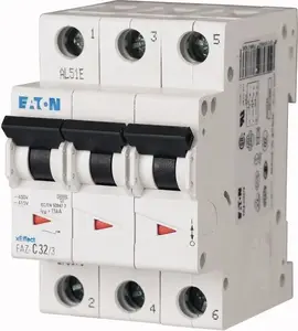 Автоматический выключатель Eaton FAZ Z16/3, 3-полюсный, 16А, 15кА