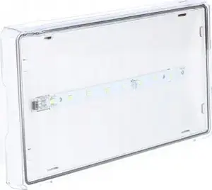 AWEX EXIT S Emergency Luminaire, LED 1W, 3h Duration, IP65, Maintained/Non-maintained, White