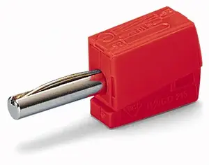 Wago 215-212 Banana Plug Connector, Red, 42V