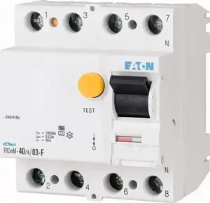 Дифференциальный выключатель EATON FRCMM-40/4/03-G/F 4P 40A 300мА тип G/F
