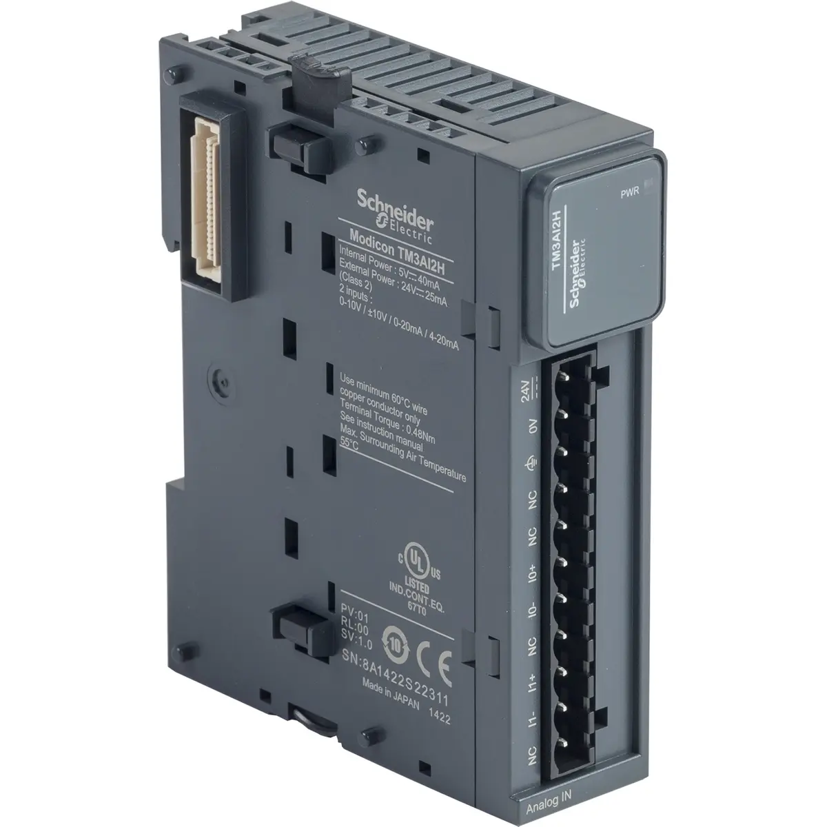 Schneider Electric analogās ieejas modulis TM3AI2H
