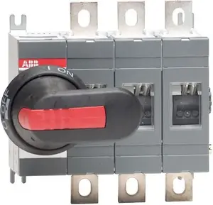 ABB OT200E03P 3-polu slodzes slēdzis-atdalītājs 200A ar durvju rokturi