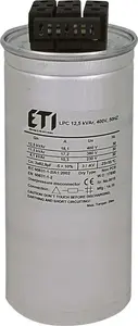 Eti-Polam LPC Power Factor Correction Capacitor 12.5 kVAr 400V 50Hz