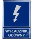 Ergom E04TZ-01041110200 Main Switch Information Sign, 10 Pieces