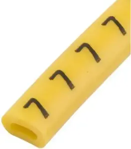 Ergom OZ-0/8 Wire Marker, Yellow, 100 pcs