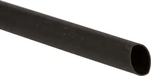 Ergom TCR 9.5/4.8 Heat Shrink Tubing, Black, 10 Pieces