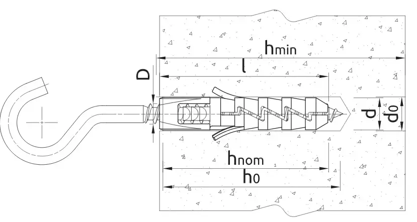 Дюбель с крюком Koelner FIX-06S Photo 2