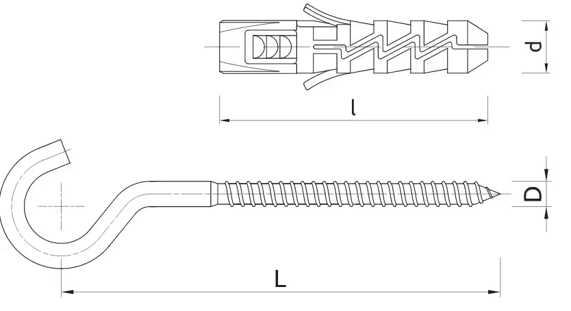 Дюбель с крюком Koelner FIX-06S Photo 3