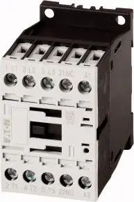 Силовой контактор Eaton DILM7-01, 7А, 3 полюса, катушка 24В AC, 1НЗ вспомогательный контакт