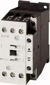 Eaton DILM32-01 Power Contactor, 32A, 3-Pole, 24V AC Coil, 1NC Auxiliary Contact