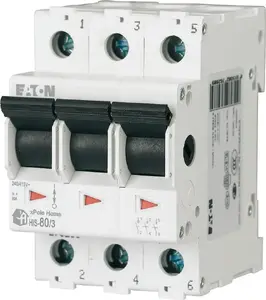 Модульный выключатель нагрузки Eaton HIS-80/3, 80А, 3-полюсный