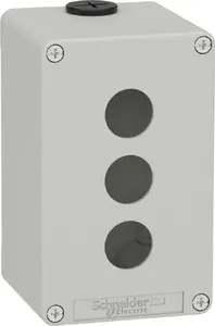 Schneider Electric Harmony XAP XAPD2503 Empty Control Station, 3 Cut-outs, Grey
