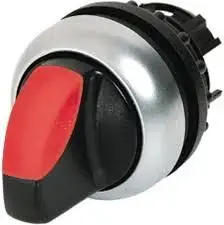 Eaton M22-WLK-R Illuminated Selector Switch Actuator, 2-Position, Momentary, Red