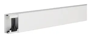 Hager LF3006009016 taisnais kabeļu kanāls, PVC, 30x60 mm, 2 m, balts