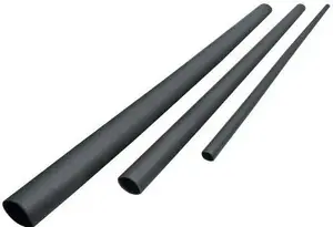 Erko RTCK 3-1mm termorukuma caurule ar līmi, plānsienu, melna, 1m