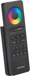 Kanlux REMOTE 4 RGBW/CCT-B RF 2.4GHz LED Strip Controller, IP20, Black