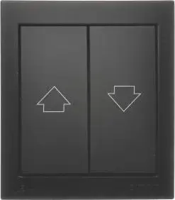 Кнопка для управления жалюзи Kontakt-Simon Simon Aquaclick 10 AX, 250 В, черная