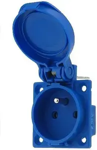 PCE 10/16A 2P+E 230V Panel Mount Socket IP54