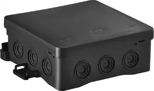 Распределительная коробка накладного монтажа Simet FASTBOX&HOOK NS7, 100x100x40 мм, IP54, черная