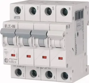 Автоматический выключатель Eaton xPole Home HN-C20/3N 3P+N 20A 6kA характеристика C