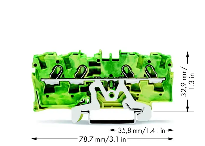 Wago 2004-1407 4-vadu spailes bloks Photo 2
