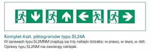 Eaton SafeLite SL2MNM42F1C3A Emergency Luminaire, IP42, 200lm, 1H Duration with 3 Pictograms