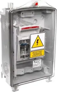 Apator ZK RBK 00/T Connection Box with PEN Busbar and V-Clamps, Transparent
