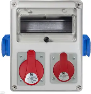 PAWBOL R-BOX 240 8S Distribution Box with 1x16A/5P, 1x32A/5P and 2x230V Sockets