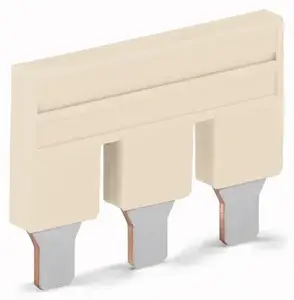 Wago 2016-403 3-way insulated jumper bar for terminal blocks, 76A