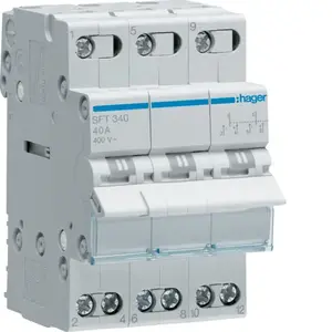 Модульный переключатель Hager SFT340 40A 3P