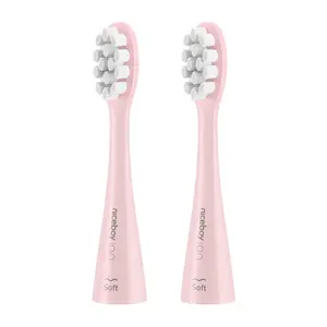 Niceboy SONICPINK Replacement Toothbrush Heads, 2 Pieces, Pink
