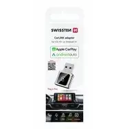 Swissten CarLink Wireless Adapter for Apple CarPlay and Android Auto with Bluetooth and USB-A/C