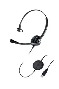 WELL Mairdi MRD-612 USB vienas auss austiņas ar mikrofonu