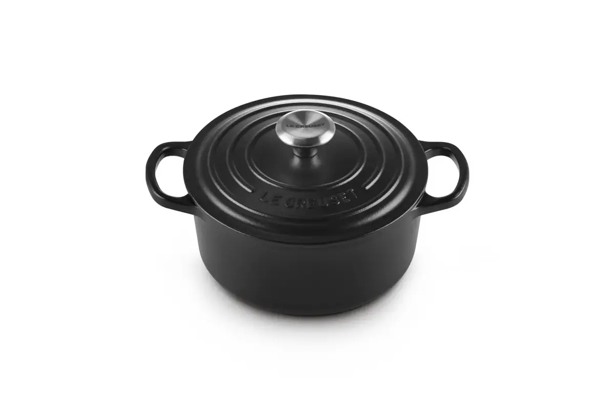 Круглая кастрюля Le Creuset Signature 1.8 л черная Photo 2