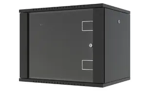 Lanview RWF09U45BL 9U Wall Mounted 19-inch Rack Cabinet, Black