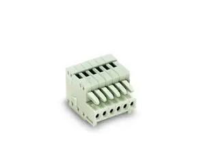 Wago 733-107 MCS-MICRO 7-Pole Terminal Block, 2.5mm Pitch, Grey