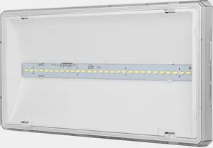 AWEX EXIT L avārijas gaismeklis, LED 6W, 850lm, 1h darbības laiks, IP65, paštests, balts
