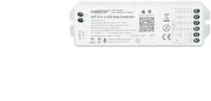 Milight WL5 5-in-1 LED Controller for RGB, RGBW, RGB+CCT, CCT and Single Color Strips, 2.4GHz RF and Wi-Fi