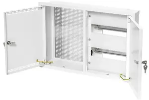 KARWASZ MRP-24Z Flush-Mounted Modular Distribution Board 2x12 with Mounting Plate IP30 Steel